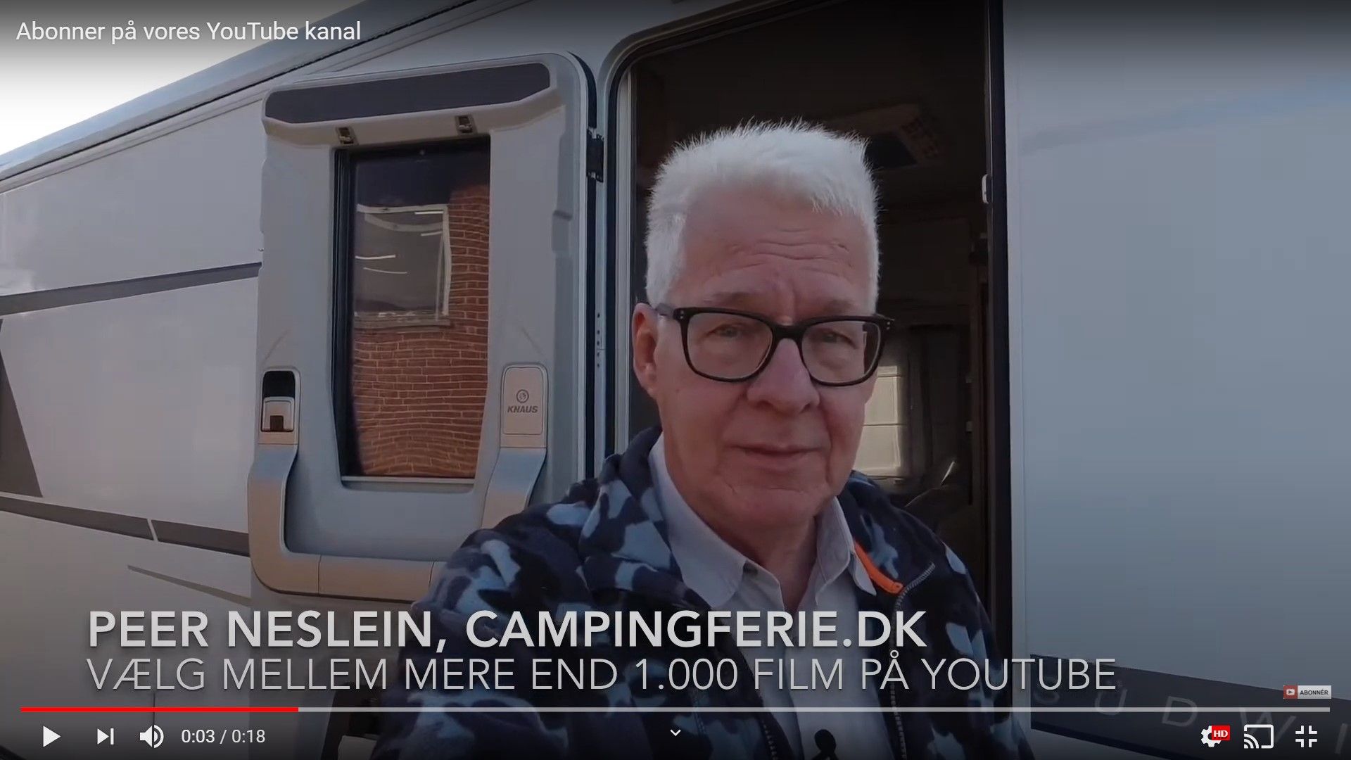 Få automatisk besked når Campingferie.dk har lavet en ny film